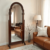 Gharaana Mirrors Jharokha Wooden Full-Length Cheval Mirror
